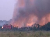 Video : At Bengaluru's Bellandur Lake, Massive Fire Rages For 7 Hours