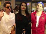 Video : Spotted! Varun, Kangana, Abhishek & Aishwarya At Mumbai Airport