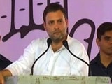 Video : PM Drives Looking In Rear-View Mirror, Will Cause Accidents: Rahul Gandhi