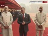 Video : Jordanian King Abdullah II Receives Ceremonial Welcome At Rashtrapati Bhavan