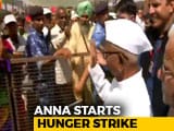Video : Anna Hazare Begins Hunger Strike At Delhi's Ramlila Maidan Over Lokpal