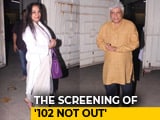 Video : Javed Akhtar And Shabana Azmi At The Screening Of <i>102 Not Out</i>